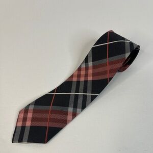 Geoffrey Beene Neck Tie Like New Rust, Black, Gray